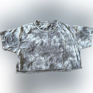 American Eagle | Grey Tie Dye cropped Tee